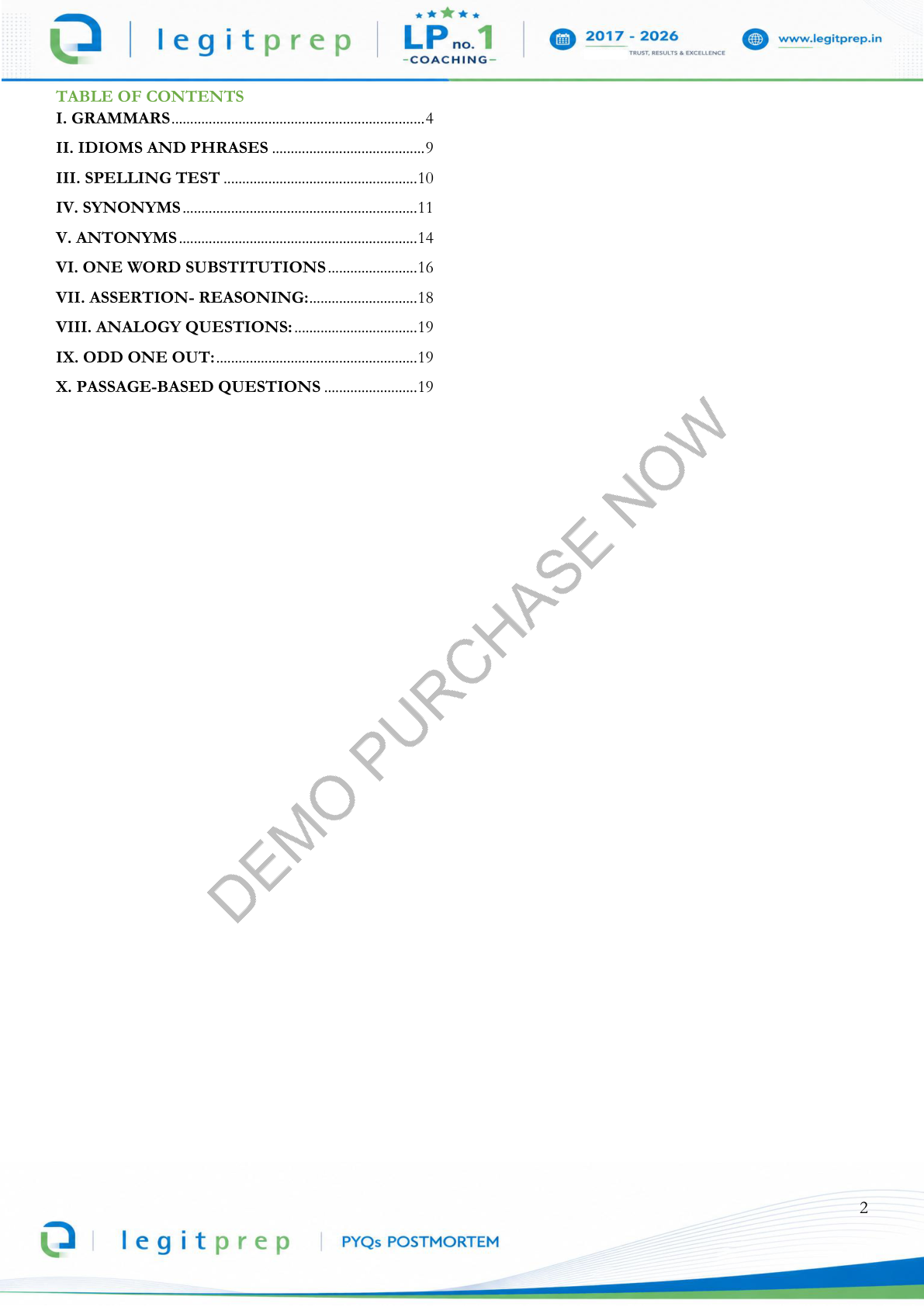LegitPrep Store Product