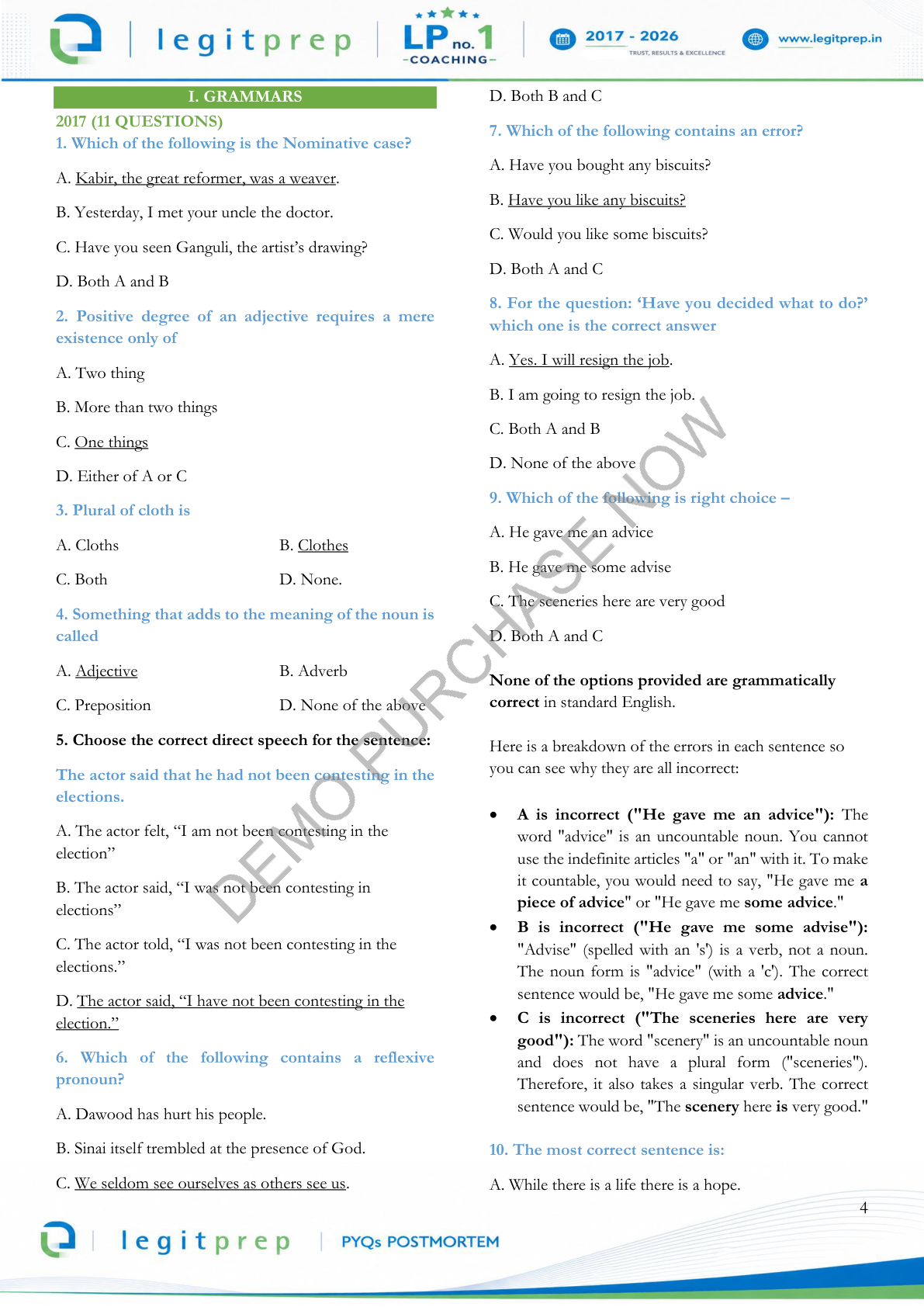 LegitPrep Store Product