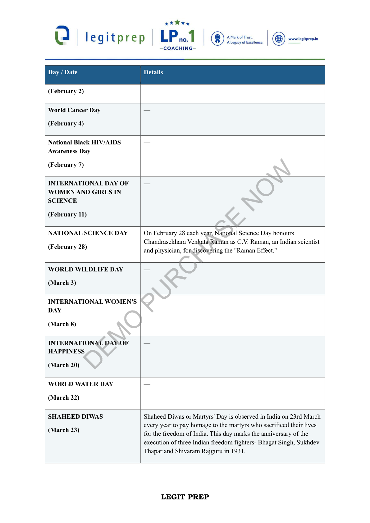LegitPrep Store Product