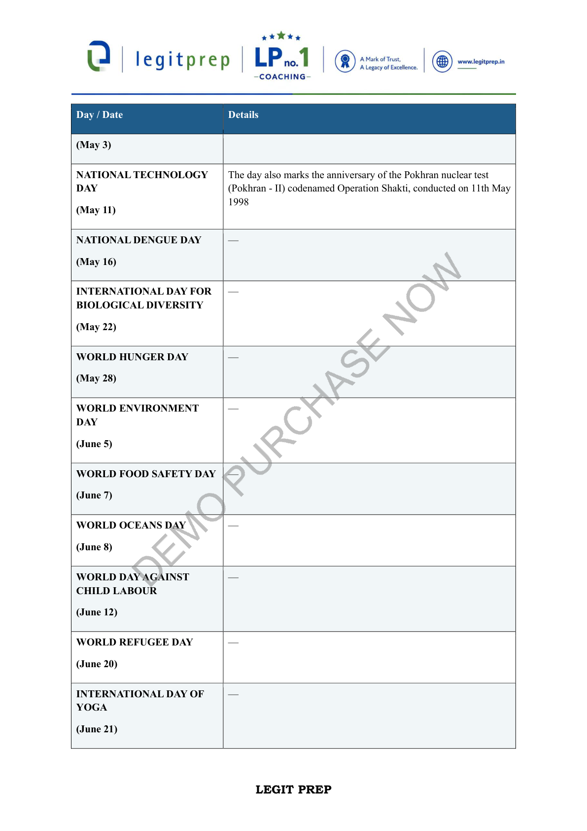 LegitPrep Store Product